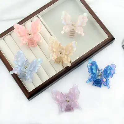 Pink Butterfly Hair Clip for Girls