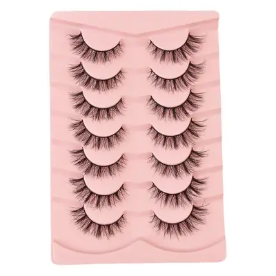 7 Pairs of Natural Fluffy Eyelashes for Flawless Eyes