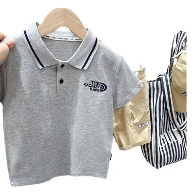 Boys White Polo Shirt Medium Big Summer Wear