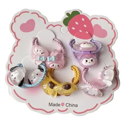 Children's Rubber Hair Bands for Girls - Soft & Non-Toxic