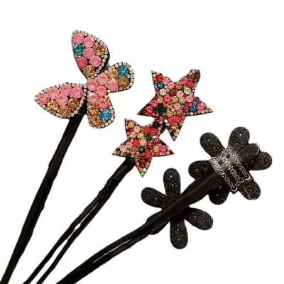 Rhinestone Butterfly Star Flower Bracelet for Girls