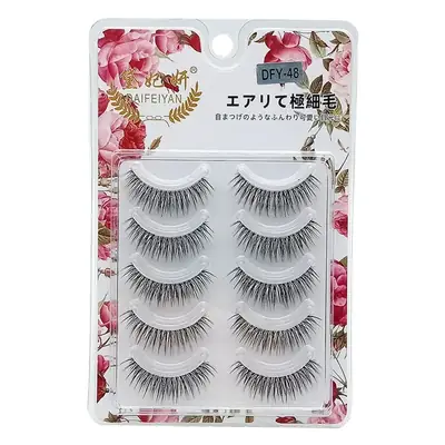 False Eyelashes Set for Natural Look 5 Pairs