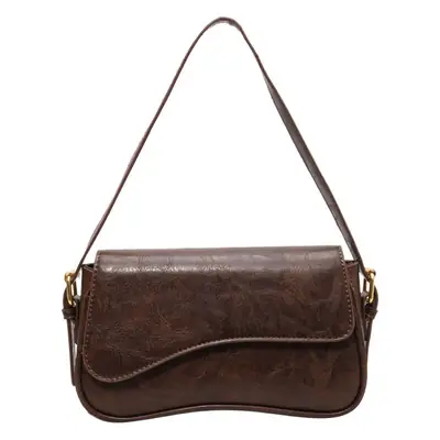 Brown Leather Shoulder Crossbody Bag for Women 2026