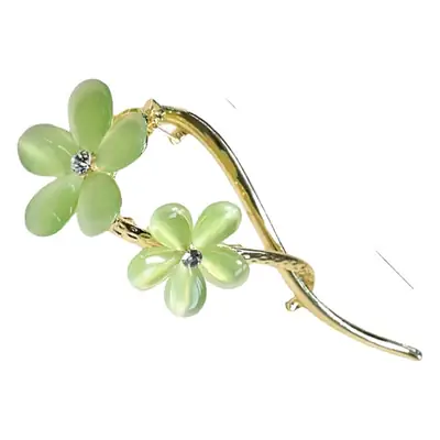 Chinese Butterfly Hair Clip with Tassels Gold Plated