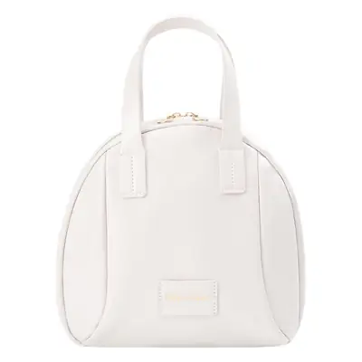 Women's White Leather Cosmetic Bag Travel Storage Brush Bag