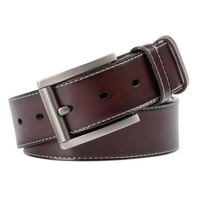 Men's Leather Belt with Japanese Buckle Pin 3.8cm