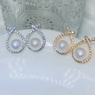 S925 Silver Pearl Earrings for Women
