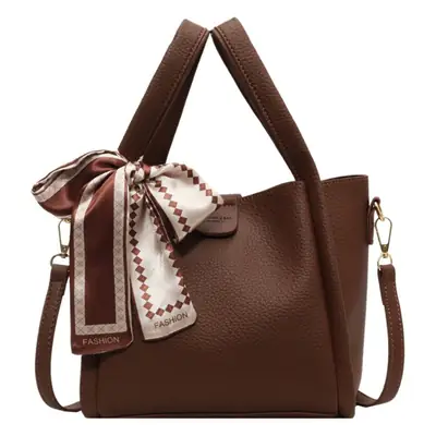 2023 Women's Brown Leather Shoulder Bag with Crossbody Strap