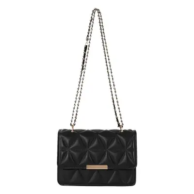 Golden Quilted Chain Shoulder Bag for Women