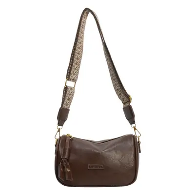 Brown Soft Leather Crossbody Bag for Women