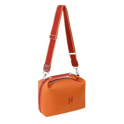 H Family Canvas Cosmetic Bag Large Capacity Shoulder Crossbody Satchel