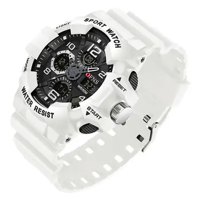 Ofns Multifunctional Sport Watch White Dual Display