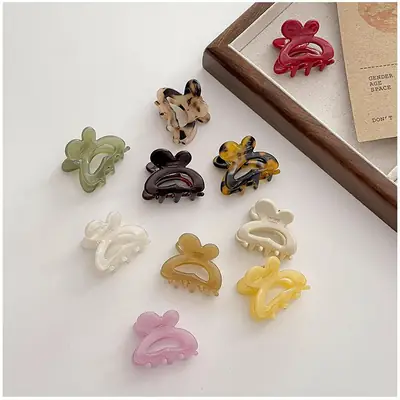 Green Shark Clip Hairpin for Women Short Hair Top Clip