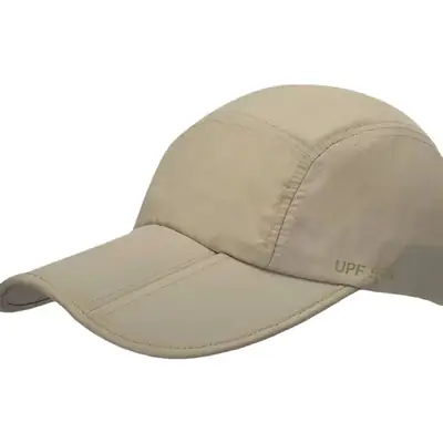 Grey Waterproof Baseball Cap with Wide Bristle
