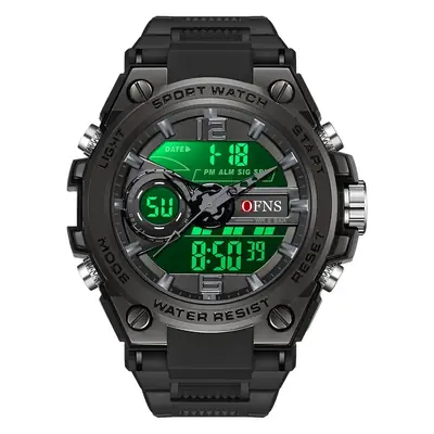 Men's Sport Watch Black Digital Chronograph Multi-Function