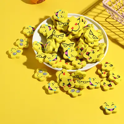 Five-Pointed Star Smiley Eraser for Kids