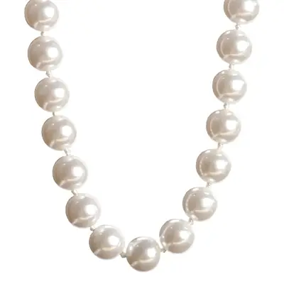 Jingdong Pearl Earrings White Round Silver Clasp