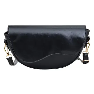 Black Textured Shoulder Bag for Women 2024