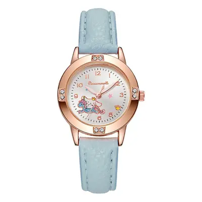 Alloy Diamond Belt Watch for Middle School Girls Sanrio Quartz Watch for Girls Wholesale Niche Fashion Watch Foreign Trade