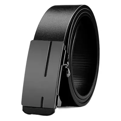 Men's Black Automatic Belt with Buckle