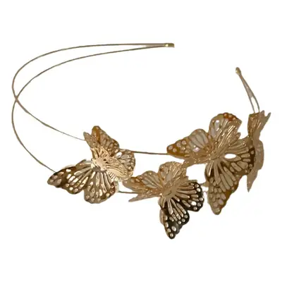 Silver Gold Butterfly Headband for Women 2023
