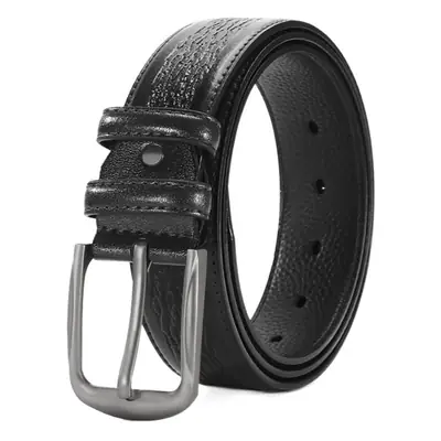 New Men's Cowhide Belt with Pin Buckle
