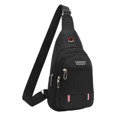 Men's Black Oxford Crossbody Bag 2023