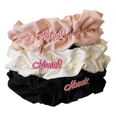 White Satin Skull Top Headband for Women Summer