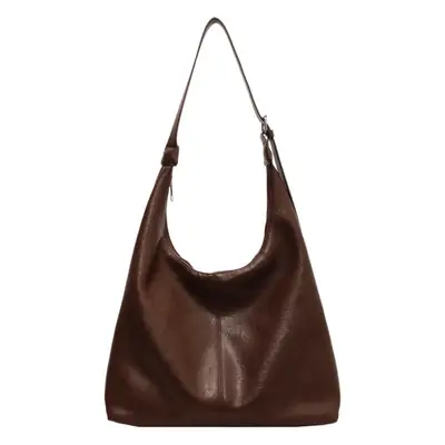 Women's Brown Leather Shoulder Bag & Wallet Set