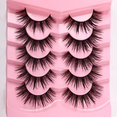 Wet False Eyelashes European American Thick Cosplay 50d60d80D