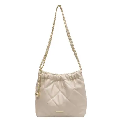 Women's Rhombus Chain Shoulder Bag Cream 2023