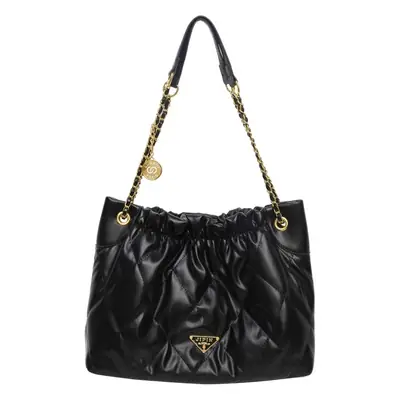Black Quilted Chain Shoulder Bag for Women 2023
