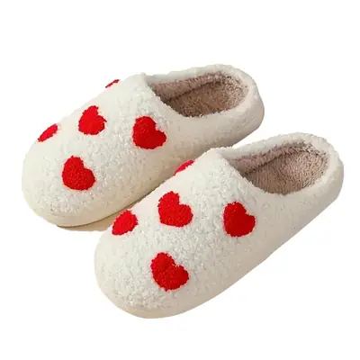 New Cross-Border Winter Christmas Deer Cotton Slippers for Women Wholesale Home Couple Indoor Elk Warm Slippers Winter Women