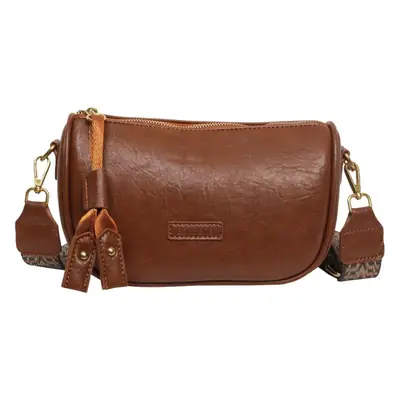 Women's 2023 Brown Messenger Bag Large Capacity Shoulder Bag
