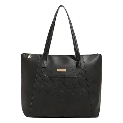 Red Diamond Embossed Tote Bag with Sequins