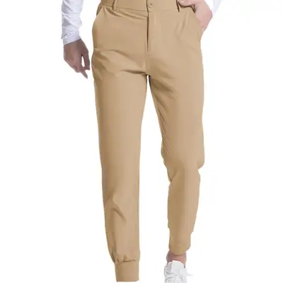 Men's Black Elastic Jogging Slim Trousers Four Season