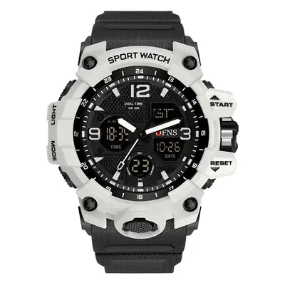 Men's Military Style Chronograph Watch with Patch & Bracelet