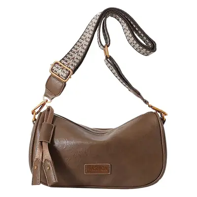 Women's 2023 PU Leather Crossbody Bag Brown