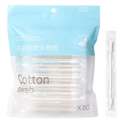 LMLTOP Cotton Swabs Pointed Spiral Head Disposable Makeup Cleaning