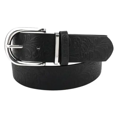 Black Gold Buckle Women's Belt for Casual Wear