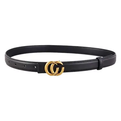 Women's Gold Double C Buckle Belt Genuine Leather 2025