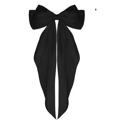 White Satin Bow Hairpin for Women