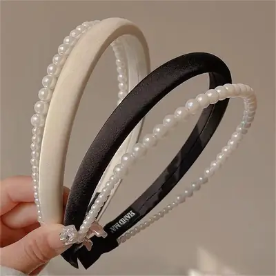 Pearl High Skull Top Headband for Women 2023