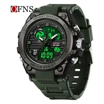 Ofns Black Chronograph Watch Waterproof 50m