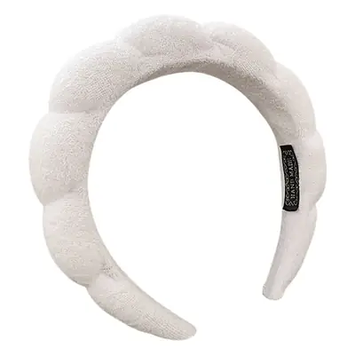 White Cloud Hair Hoop for Women High Cranial Top Wide Side Wash Face Pressure Hair Hoop