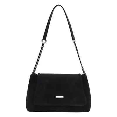 Women's Black Chain Shoulder Tote Bag 2023