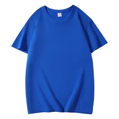 Men Cotton T-Shirt Black Loose Half Sleeve Summer