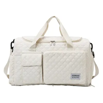Cross-border Travel Bag White Pink Large Capacity Lightweight