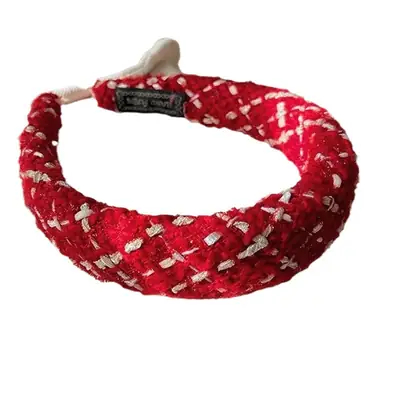 Red High-Skull New Year Hairband for Women