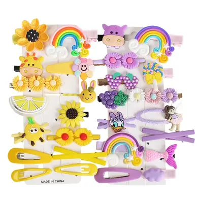 Cute Flower Side Clips for Girls Hair Accessories